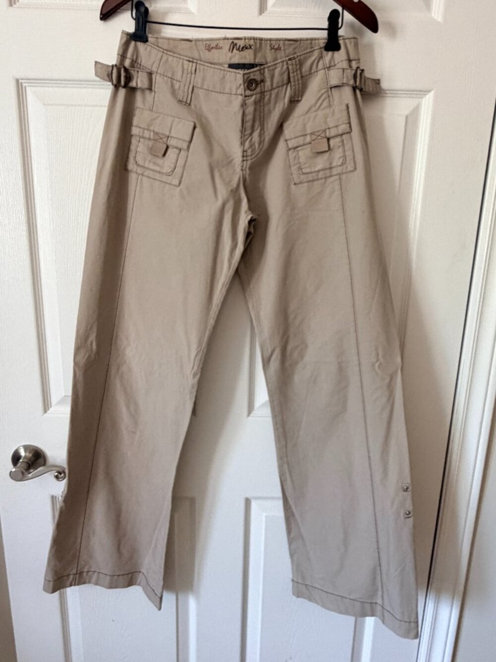 MEXX Lightweight Safari-Style KhakiTravel Pant Size 6/33" 100% Cotton
